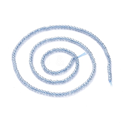 Electroplate Glass Beads Strands EGLA-K014-A-PL01-1
