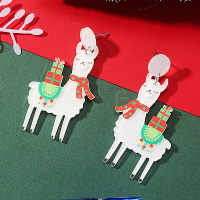 Christmas Acrylic Stud Earrings SK8065-8-1