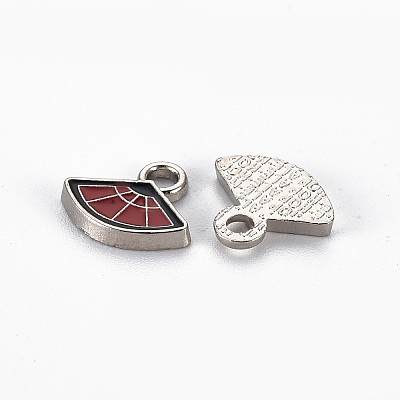Rack Plating Alloy Enamel Charms ENAM-N053-46-RS-1