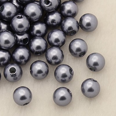 Imitation Pearl Acrylic Beads PL609-09-1