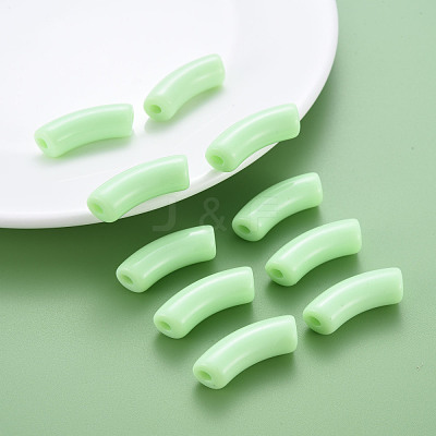 Opaque Acrylic Beads MACR-S372-001B-S028-1