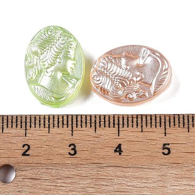 Plating Acrylic Beads OACR-S135-06-1