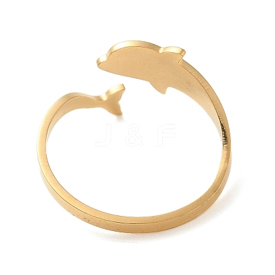 304 Stainless Steel Open Cuff Rings RJEW-K262-01A-G-1