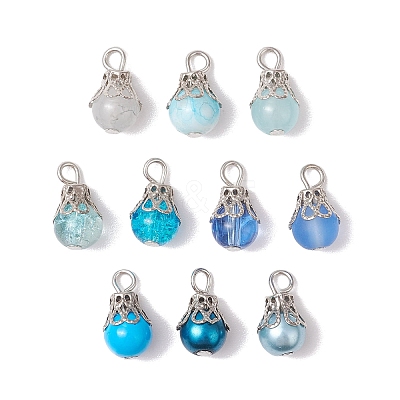 Glass Pendants PALLOY-JF03284-02-1