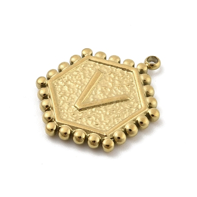 201 Stainless Steel Pendants STAS-R227-01V-G-1