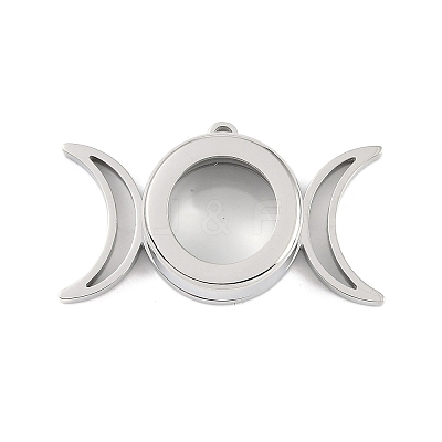 304 Stainless Stee Locket Pendants STAS-S132-14P-02-1