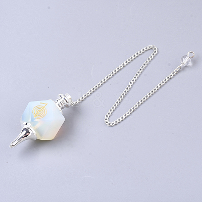 Natural & Synthetic Gemstone Dowsing Pendulums G-R461-25-A-1