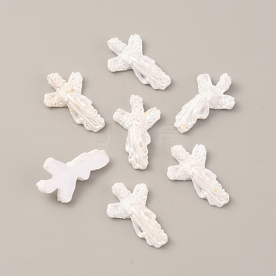 Virgin Mary Resin Cabochons MRMJ-WH0075-63D-1