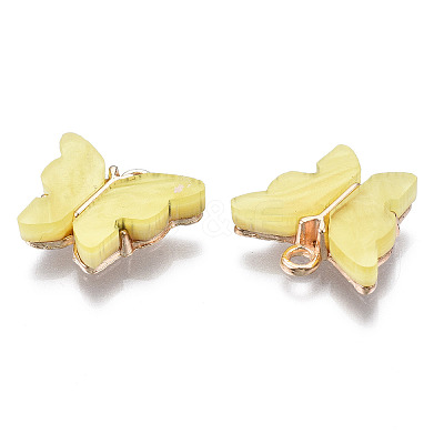 Alloy Acrylic Pendants LS-X-ENAM-R136-01D-1