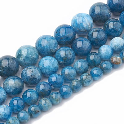 Natural Apatite Beads Strands G-S333-8mm-012-1