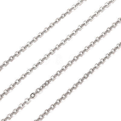 Tarnish Resistant 304 Stainless Steel Cable Chains CHS-R008-15-1