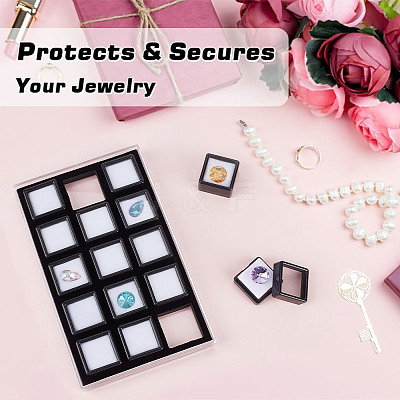 Plastic Diamond Storage Boxes Set CON-WH0092-69-1