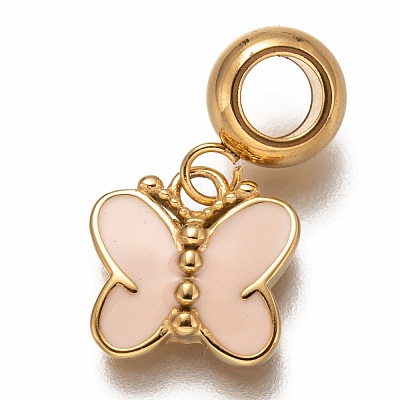 304 Stainless Steel European Dangle Charms STAS-I177-08G-1