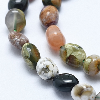 Natural Ocean Jasper Beads Strands G-E483-39A-1
