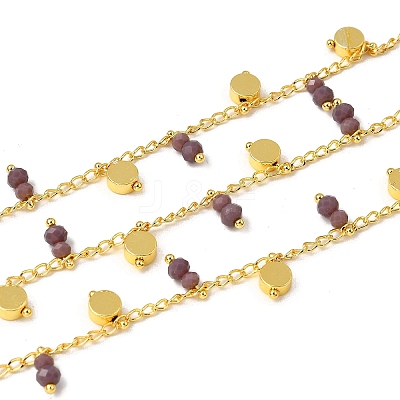 Brass Flat Round Link Chains CHC-H114-07G-09-1