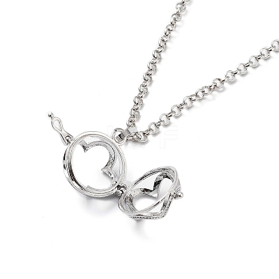 Brass Pendant Necklaces NJEW-P299-A08-P-1