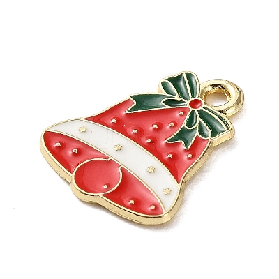 Christmas Theme Alloy Enamel Pendants ENAM-K074-03B-1