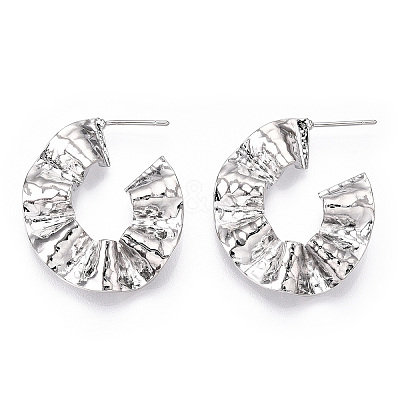 Brass Earring EJEW-P268-02P-1