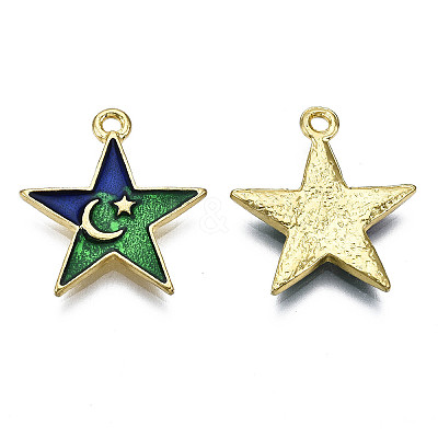 Alloy Enamel Pendants LS-PALLOY-T075-71G-RS-1