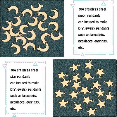 304 Stainless Steel Charms & Pendants STAS-UN0016-59G-1