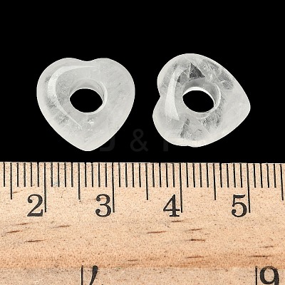 Natural Quartz Crystal European Beads G-C252-01F-1