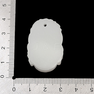 Natural White Jade Carved Pendants G-S384-01G-1