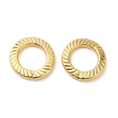 Rack Plating Brass Linking Rings KK-Z033-02G-1