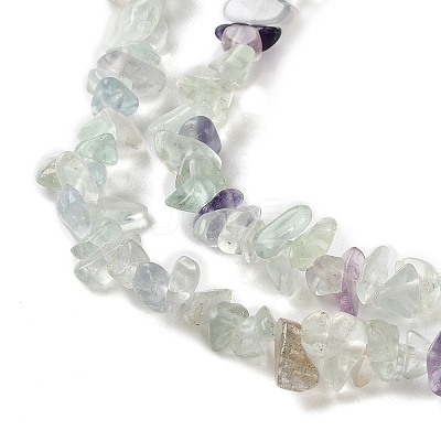 Natural Fluorite Beads Strands G-D335-01-1