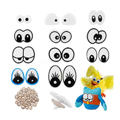 51Sets Plastic Safety Craft Eye DIY-PH0030-23-1
