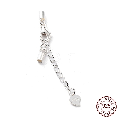 925 Sterling Silver Curb Chain Extender STER-G039-03C-S-1