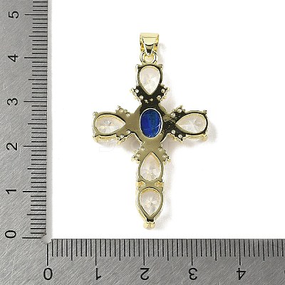 Natural Lapis Lazuli Pendants G-P585-04G-06-1