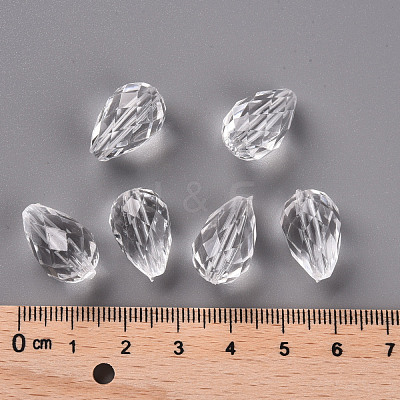 Transparent Acrylic Beads X-TACR-S128-01-1