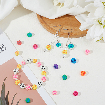 Handmade Polymer Clay Beads Strands CLAY-AR0001-02-1