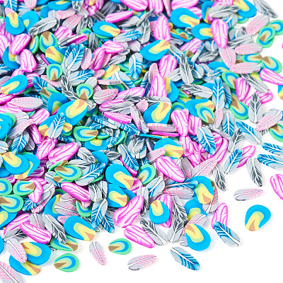 60G 6 Style Handmade Polymer Clay Cabochons PORC-TA0001-08A-1