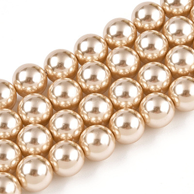 Glass Pearl Beads Strands HY-G002-01E-11-1