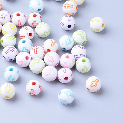 Craft Acrylic Beads X-SACR-S201-05-1