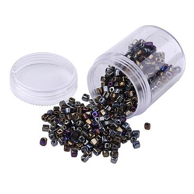 Plated Glass Seed Beads SEED-JP0002-C02-1