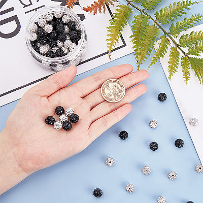 Pave Disco Ball Beads RB-NB0001-17-1