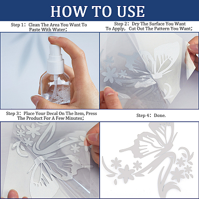 PVC Butterfly Car Decals ST-WH0005-02A-1