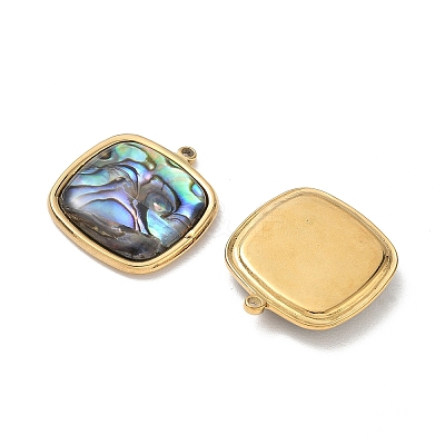 Natural Paua Shell Pendants SA-CBA11D7-14B-G-1