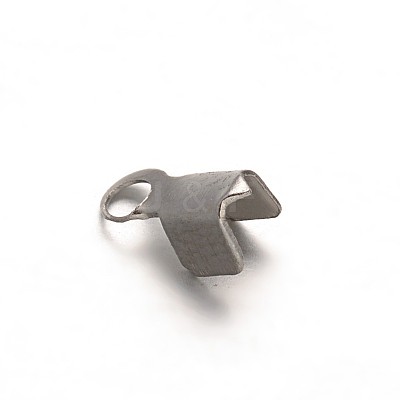 Tarnish Resistant 304 Stainless Steel Folding Crimp Ends STAS-G130-12P-1