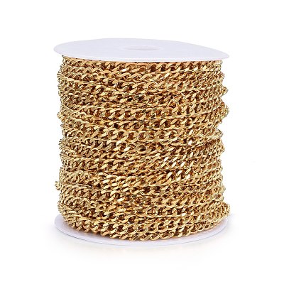 PVD Vacuum Plating 304 Stainless Steel Cuban Link Chains CHS-H020-06G-1