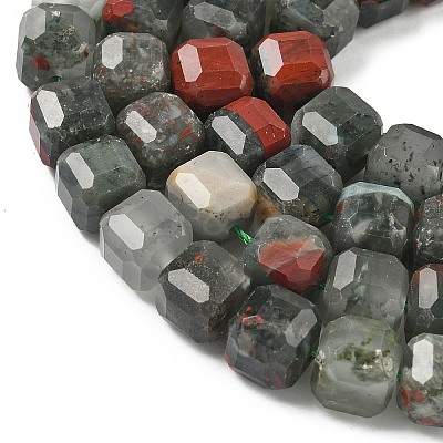 Natural African Bloodstone Beads Strands G-C267-A15-1