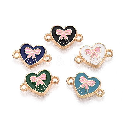 Alloy Enamel Connector Charms PALLOY-N181-14KCG-1