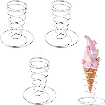 304 Stainless Steel Food Cone Diplay Stand DJEW-WH0018-21-1