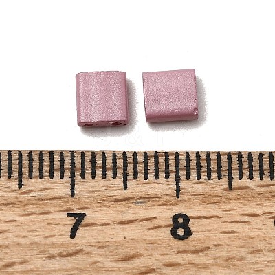 2-Hole Baking Paint Glass Seed Beads SEED-S023-17C-40-1