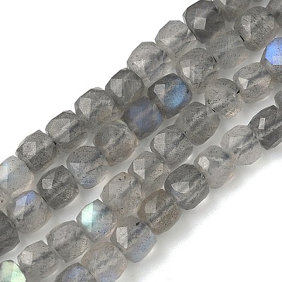 Natural Labradorite Beads Strands G-B168-B07-4x4mm-1