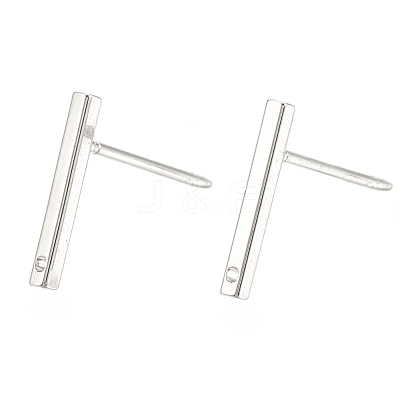 Brass Stud Earring Findings KK-S345-252P-1