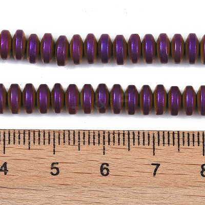 Electroplated Synthetic Non-magnetic Hematite Beads Strands G-E618-08H-1