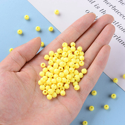 Opaque Acrylic Beads MACR-S370-C6mm-A10-1